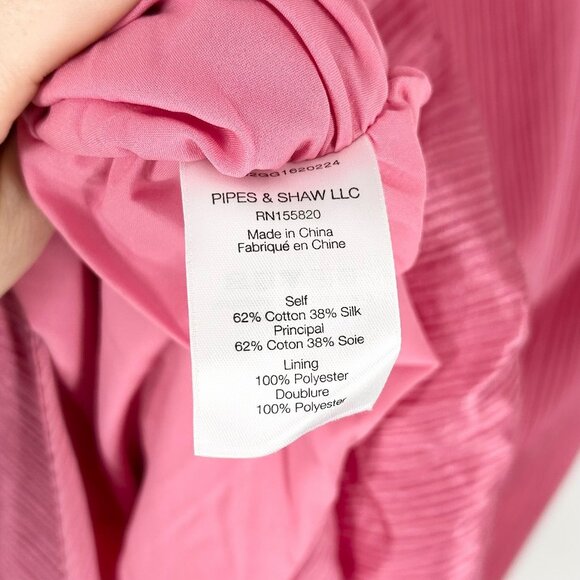 NWT Veronica Beard Gabriella Halter Tie Neck Dress in Pink Sherbet - Picture 8 of 10